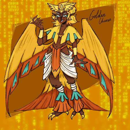 Redesign of a character from mobile game "Cookie Run: Kingdom"