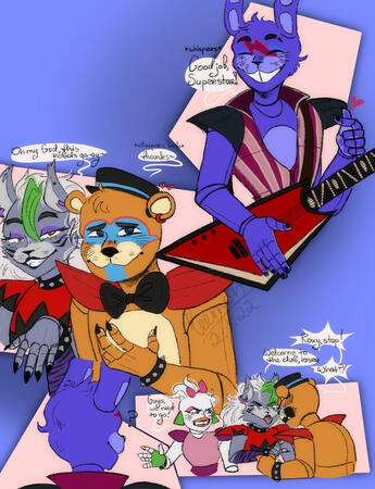 Characters from fnaf: Security Breach