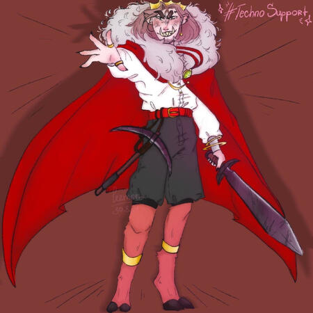 My redesign of Technoblade's character (mcyt)