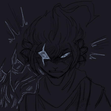 Redraw of a part of a scene from cartoon "Lego Monkie Kid"